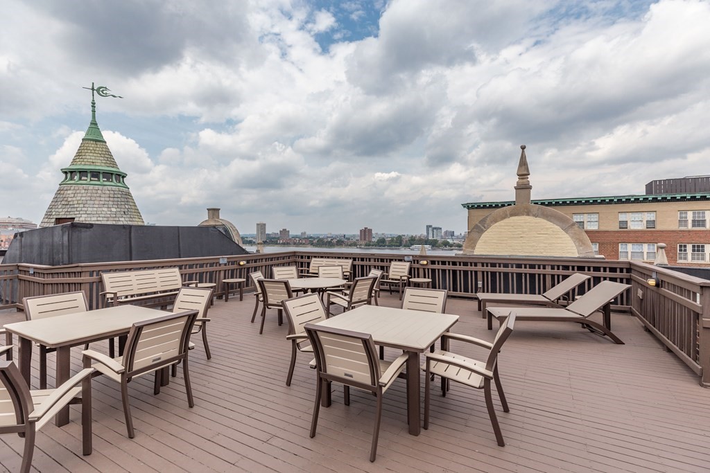 4 Charlesgate East, Unit 107 Boston, MA 02215 - Photo 12 of 12 an roof deck view with seating space