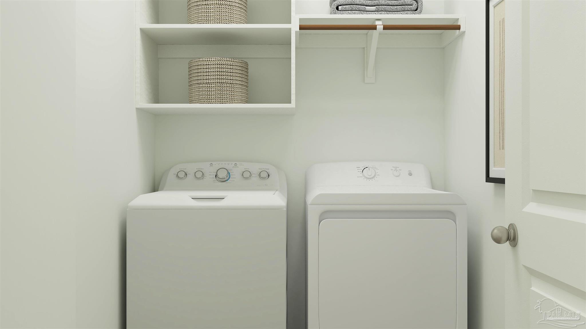 5964 Briarcliff Lane Pace, FL 32571 - Photo 28 of 28 a utility room with dryer and washer