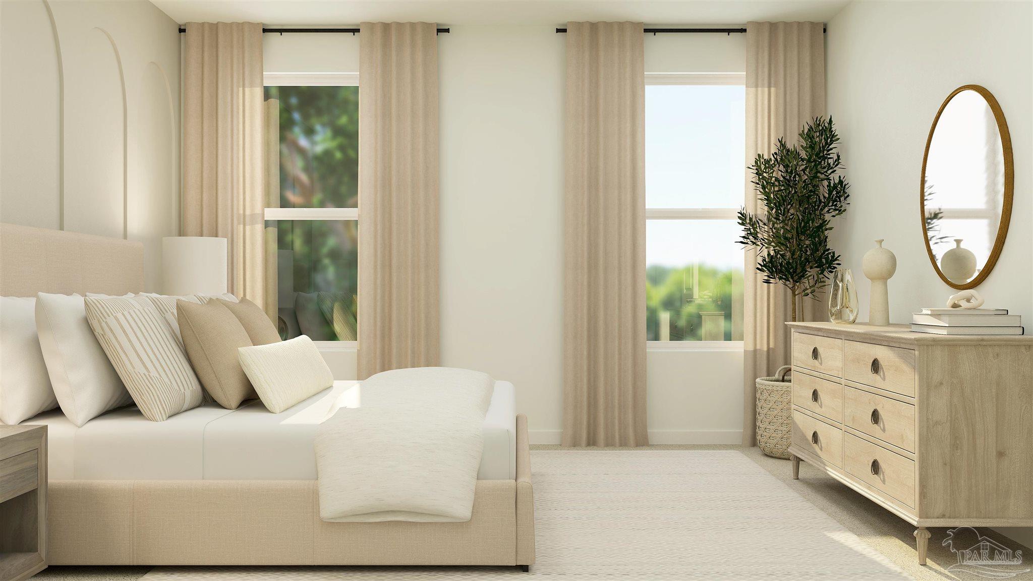 5964 Briarcliff Lane Pace, FL 32571 - Photo 10 of 28 a living room with furniture a mirror and a window