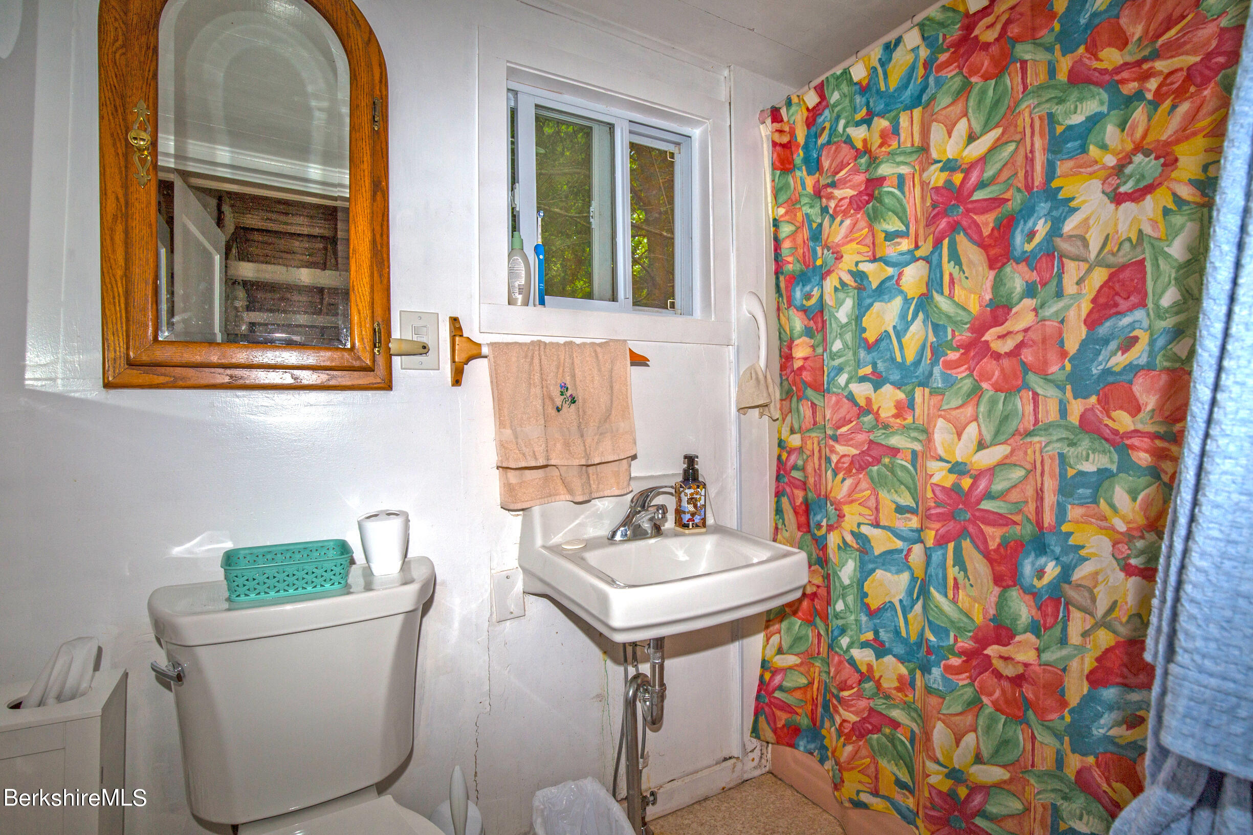 1146 East Otis Road Otis, MA 01029 - Photo 15 of 20 a bathroom with a sink a toilet and a window