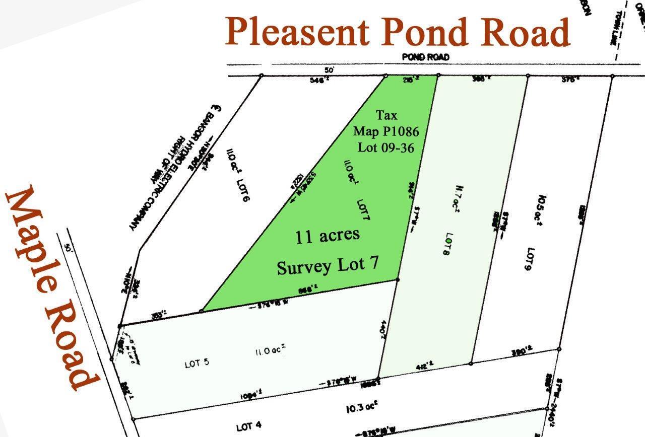 Lot 7 Pleasant Pond Road Milo, ME 04463 - Photo 5 of 14 Survey - Lot 7 - 09-36_edited-3