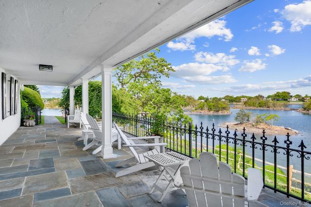 a building view with a garden space