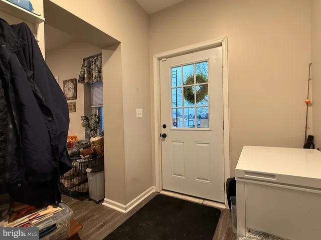 a view of storage and utility room