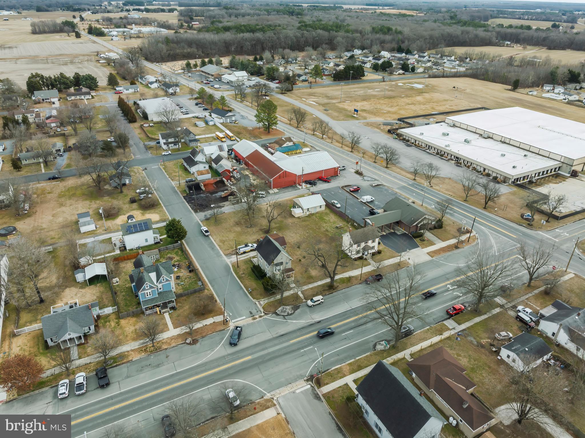504 Central Avenue Ridgely, MD 21660 - Photo 23 of 38 an aerial view of residential houses with outdoor space