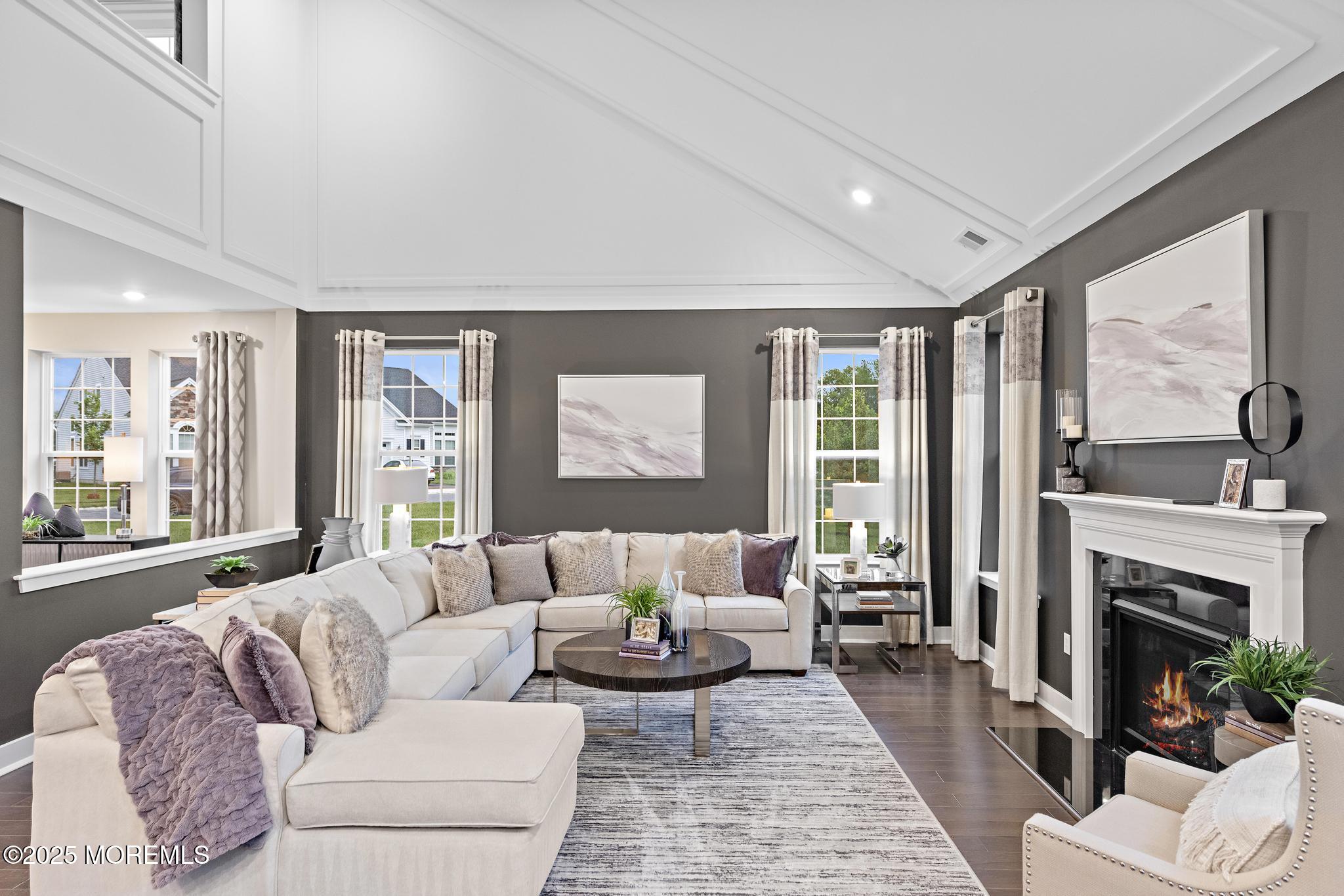 1 Canterbury Road New Egypt, NJ 08533 - Photo 4 of 40 a living room with furniture large window and a fireplace