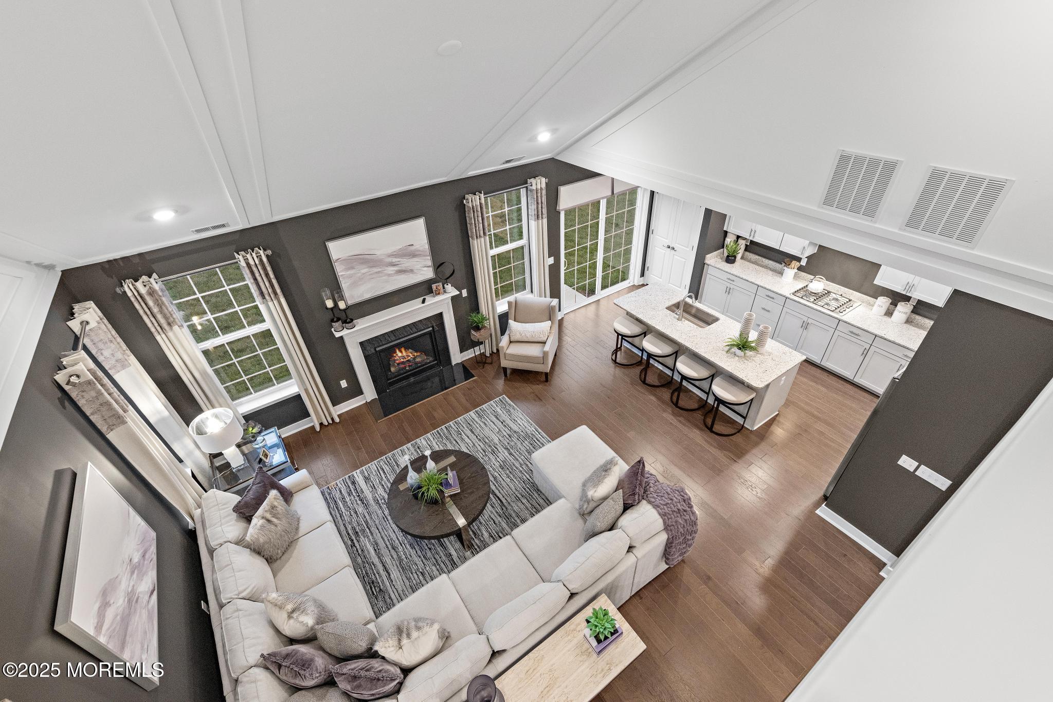 1 Canterbury Road New Egypt, NJ 08533 - Photo 8 of 40 a living room with furniture and floor to ceiling windows