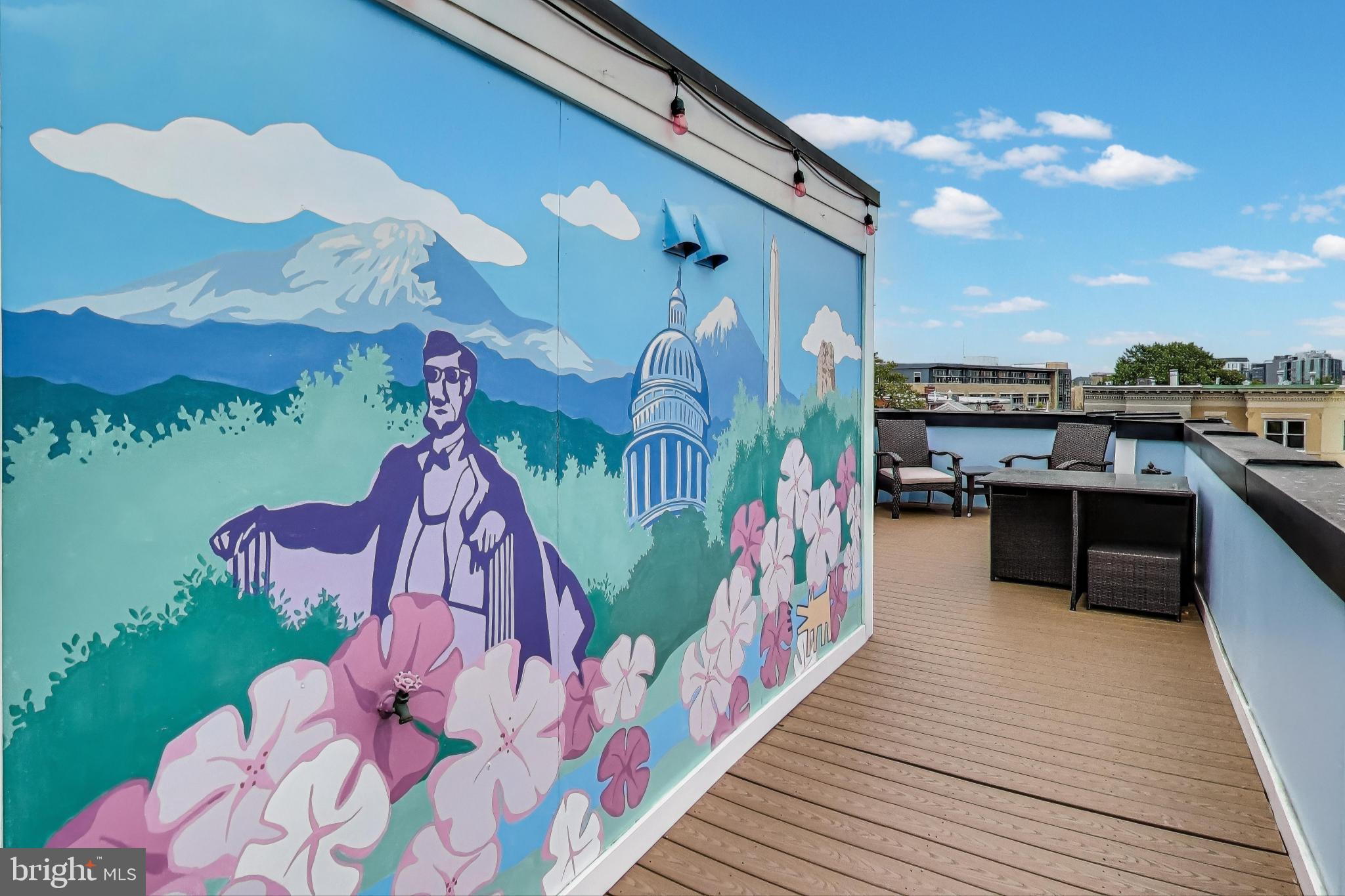 1242 New Jersey Avenue Northwest Washington, DC 20001 - Photo 23 of 60 a swimming pool with outdoor seating and yard view