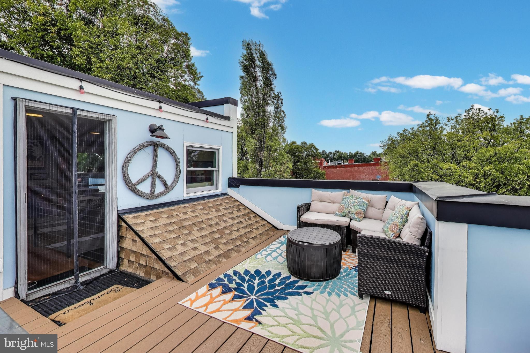 1242 New Jersey Avenue Northwest Washington, DC 20001 - Photo 27 of 60 a view of a chairs and table on the roof deck