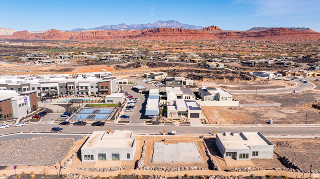 2761 West Lava Hls Road Santa Clara, UT 84765 - Photo 35 of 53 Aerial view of residential area with a mountainous background