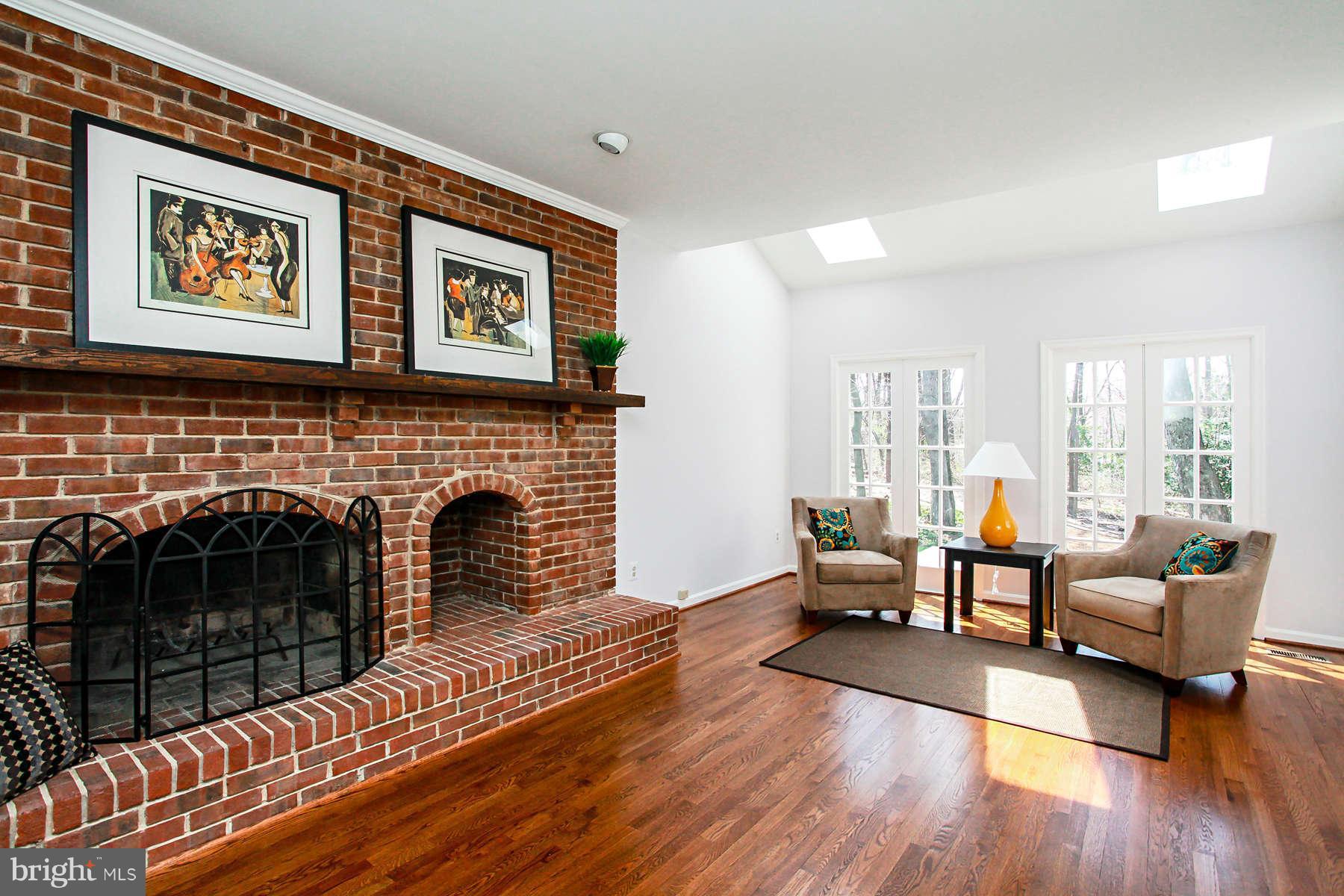 6307 Hunting Ridge Lane McLean, VA 22101 - Photo 11 of 30 Family Room with Wood Burning Fireplace