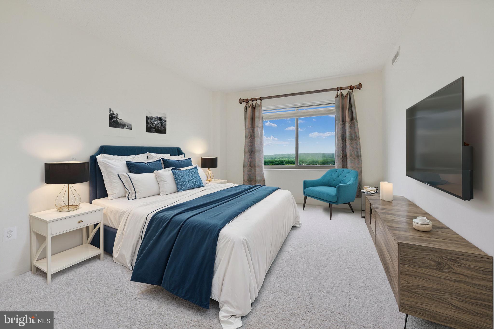 19355 Cypress Ridge Terrace, Unit 1111 Leesburg, VA 20176 - Photo 21 of 47 Primary bedroom virtually staged