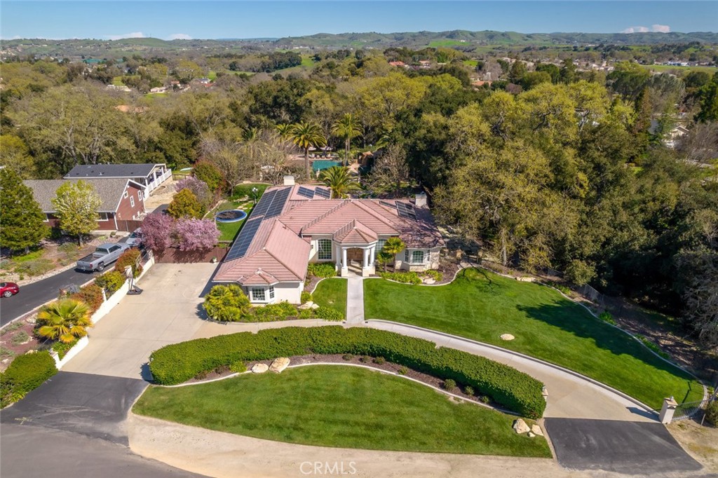 155 Conover Lane Templeton, CA 93465 - Photo 74 of 75 an aerial view of residential houses with outdoor space and trees