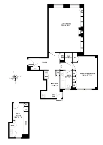 $1,250,000 | 3 East 77th Street, Unit 3B/OFFICE | Upper East Side