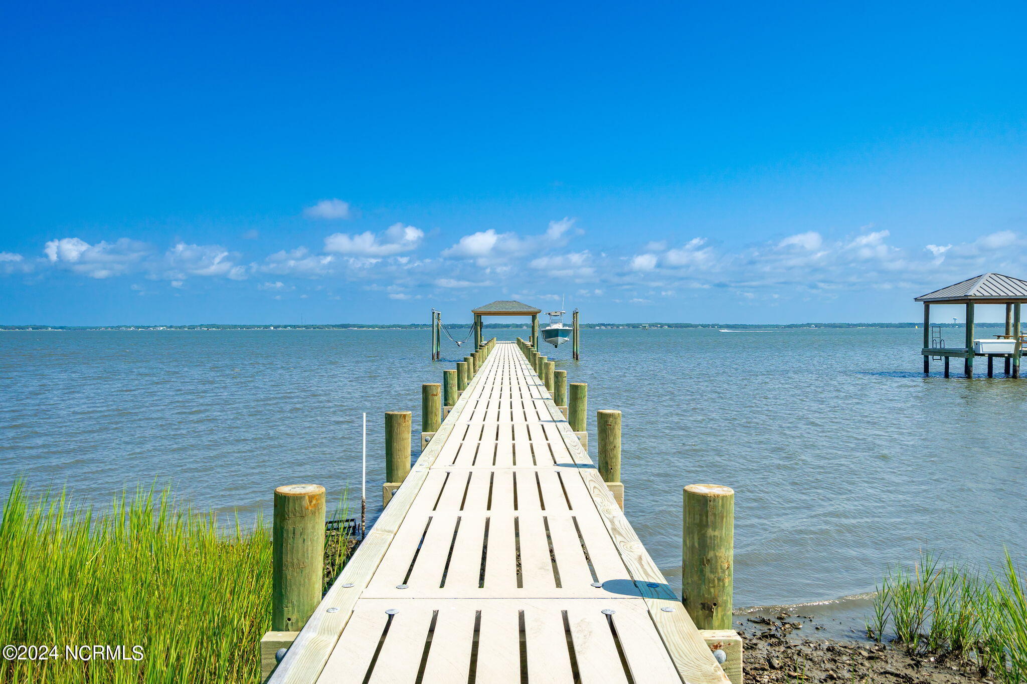 1816 Salter Path Road Indian Beach, NC 28512 - Photo 16 of 23 Private dock w/ boat lifts