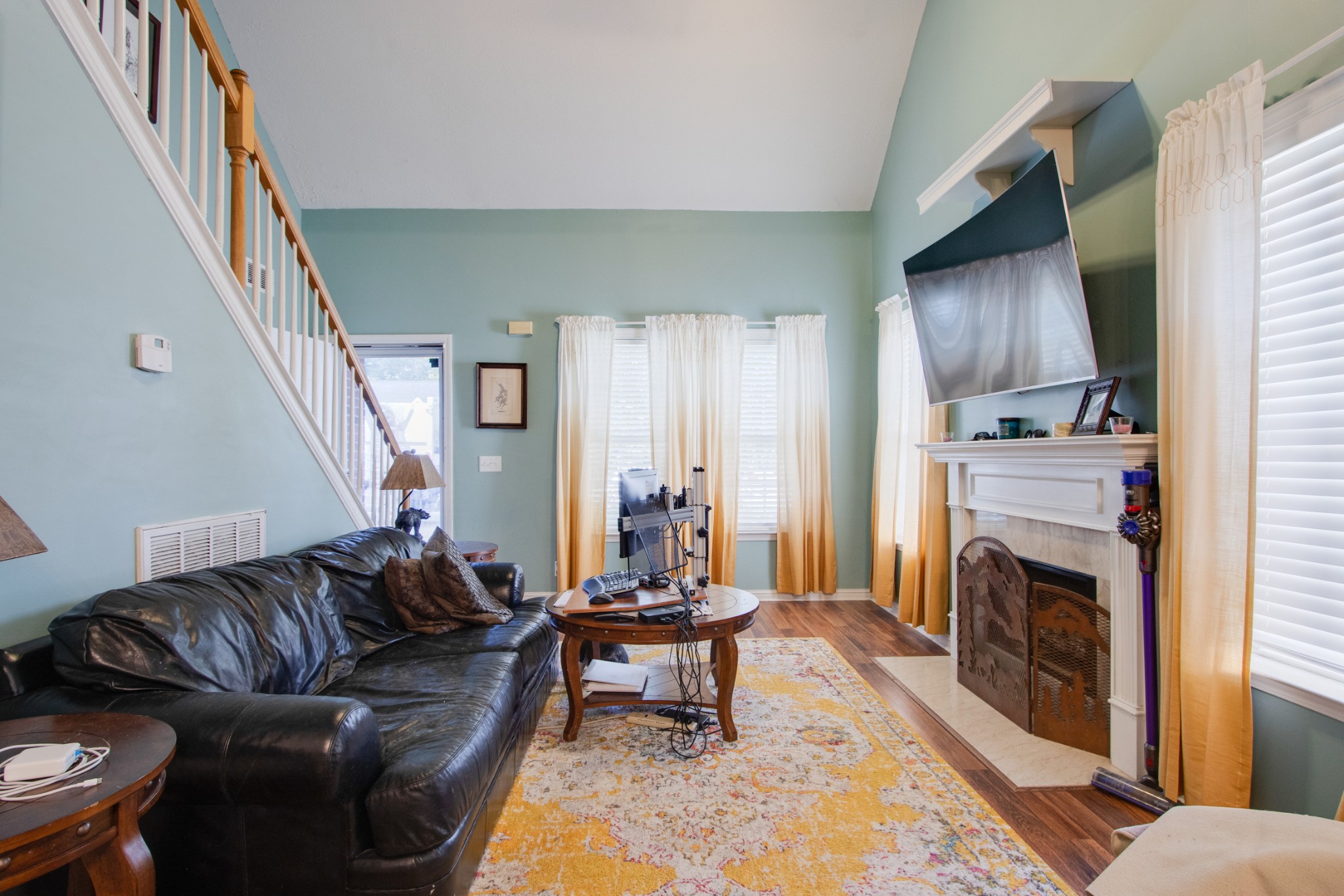 2832 Rader Ridge Court Antioch, TN 37013 - Photo 3 of 26 a living room with furniture and a fireplace