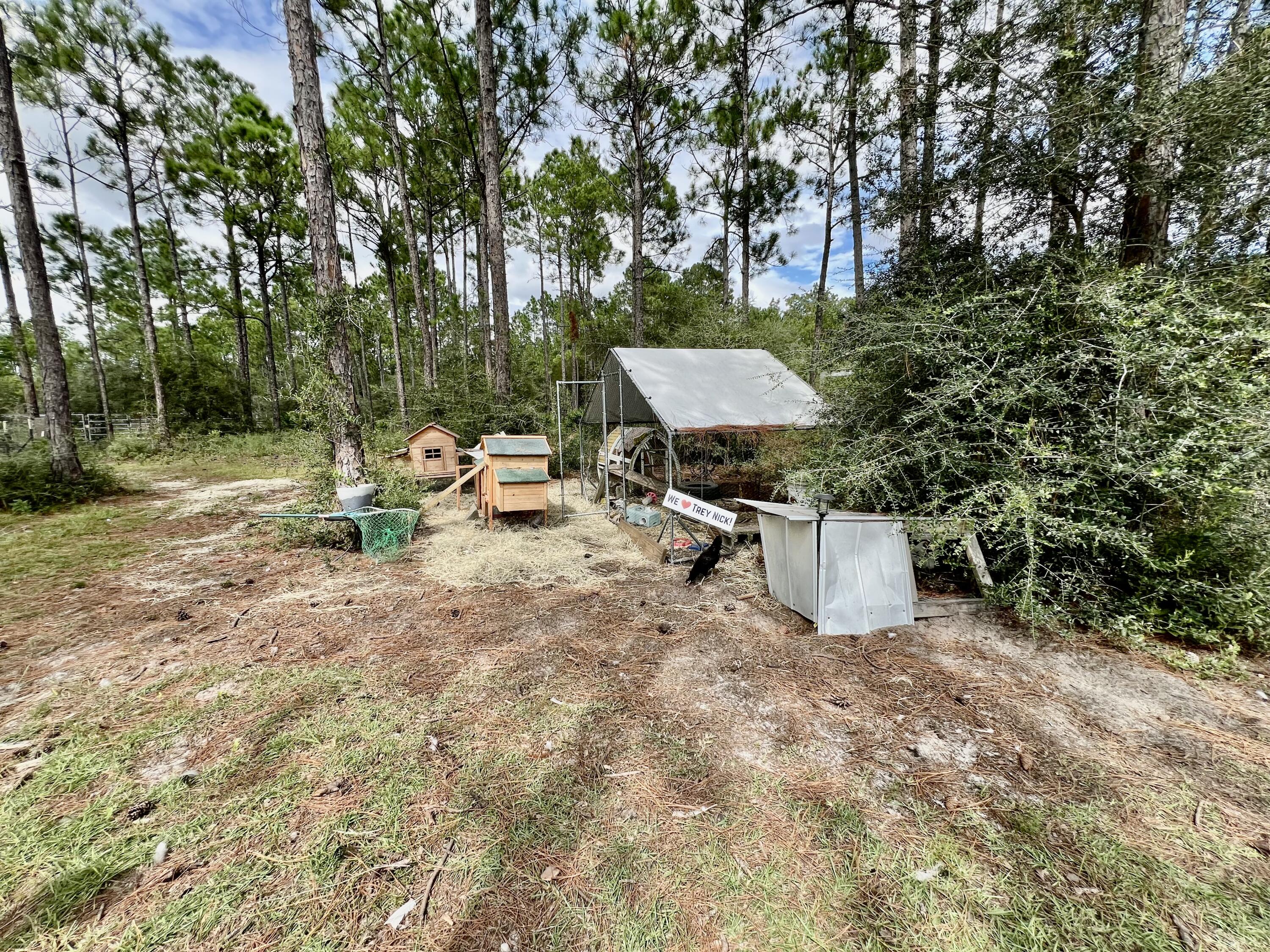 403 Don Graff Road Freeport, FL 32439 - Photo 24 of 34 a view of a backyard with sitting area