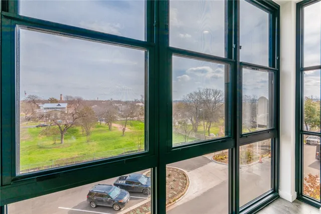 a view of a from a window