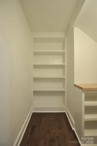 a view of a room with shelf