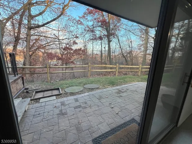 a view of outdoor space with garden