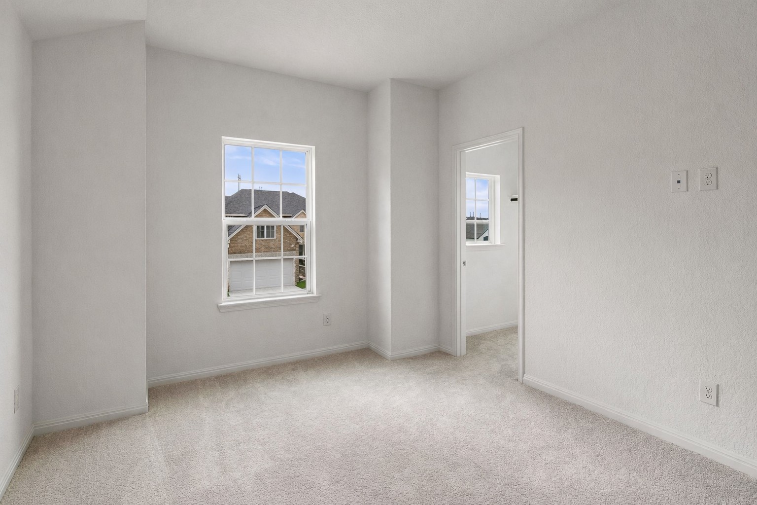1045 Villa Rialto View Leander, TX 78641 - Photo 30 of 40 Empty room featuring light carpet and baseboards