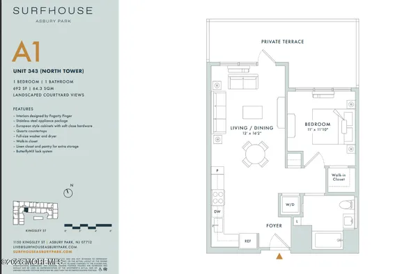 $3,240 | 1150 Kingsley Street, Unit 343, Asbury Park, NJ 07712