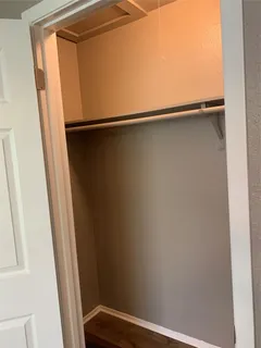 a close view of closet