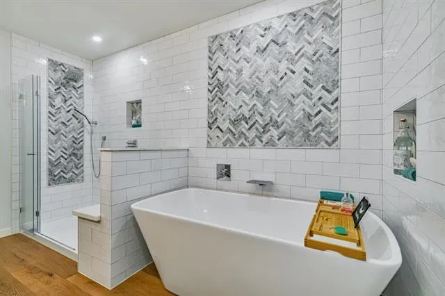 a bed room with a bed and a dresser