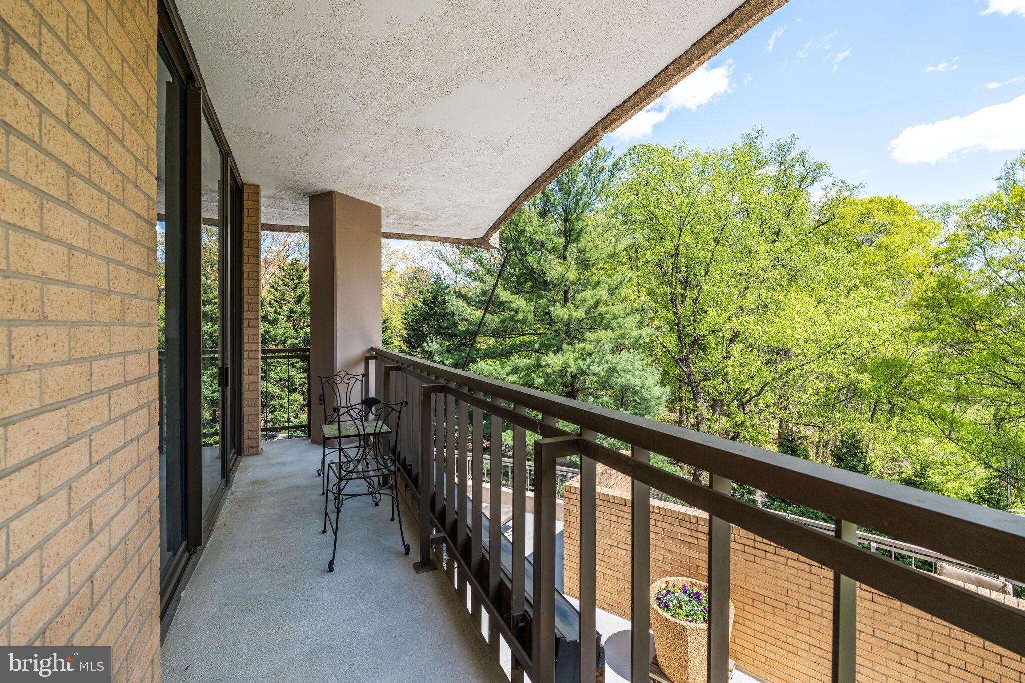4200 Massachusetts Avenue Northwest, Unit 106 Washington, DC 20016 - Photo 29 of 48 a view of balcony with wooden floor