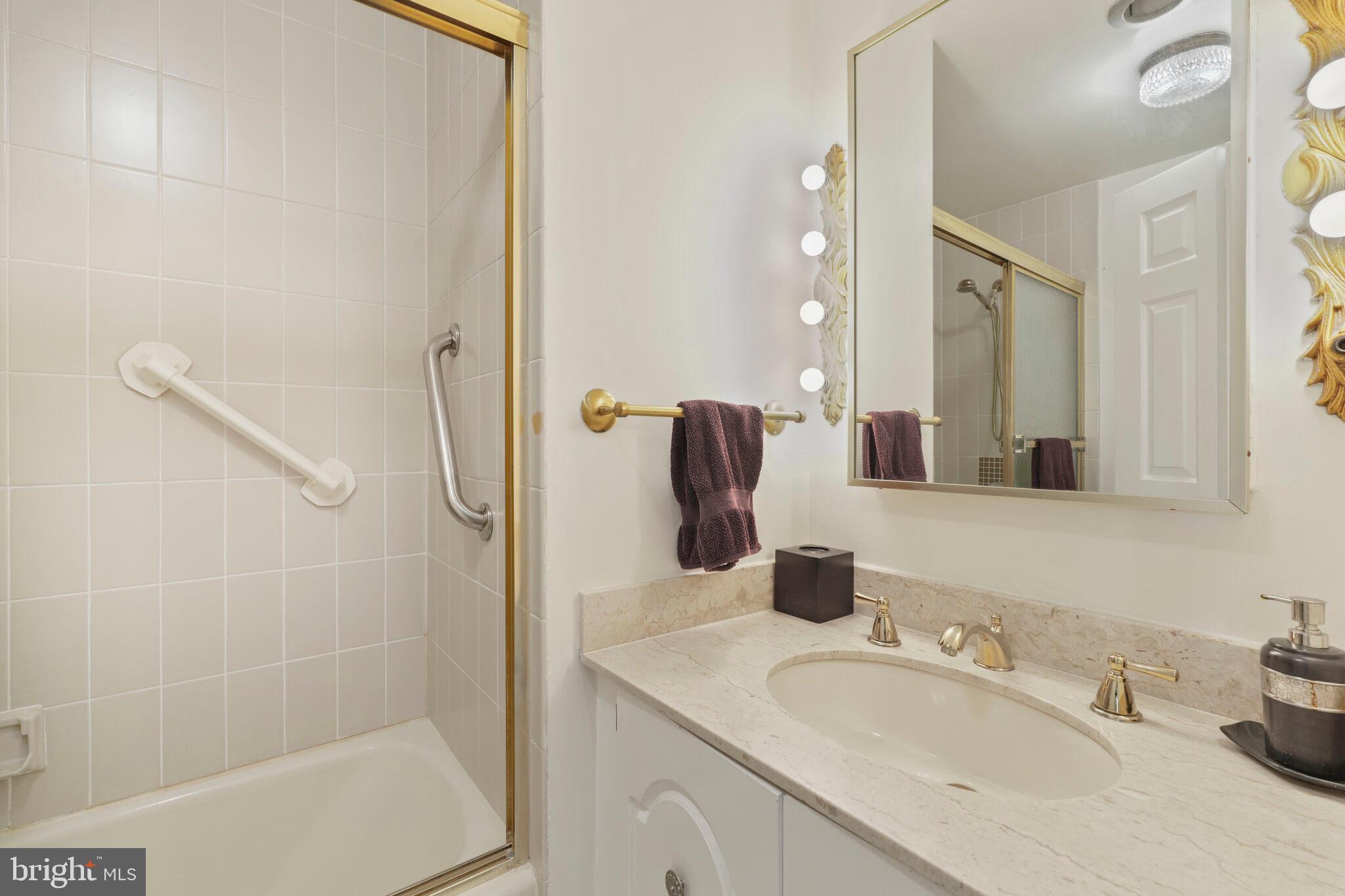 4200 Massachusetts Avenue Northwest, Unit 106 Washington, DC 20016 - Photo 30 of 48 a bathroom with a sink and a mirror