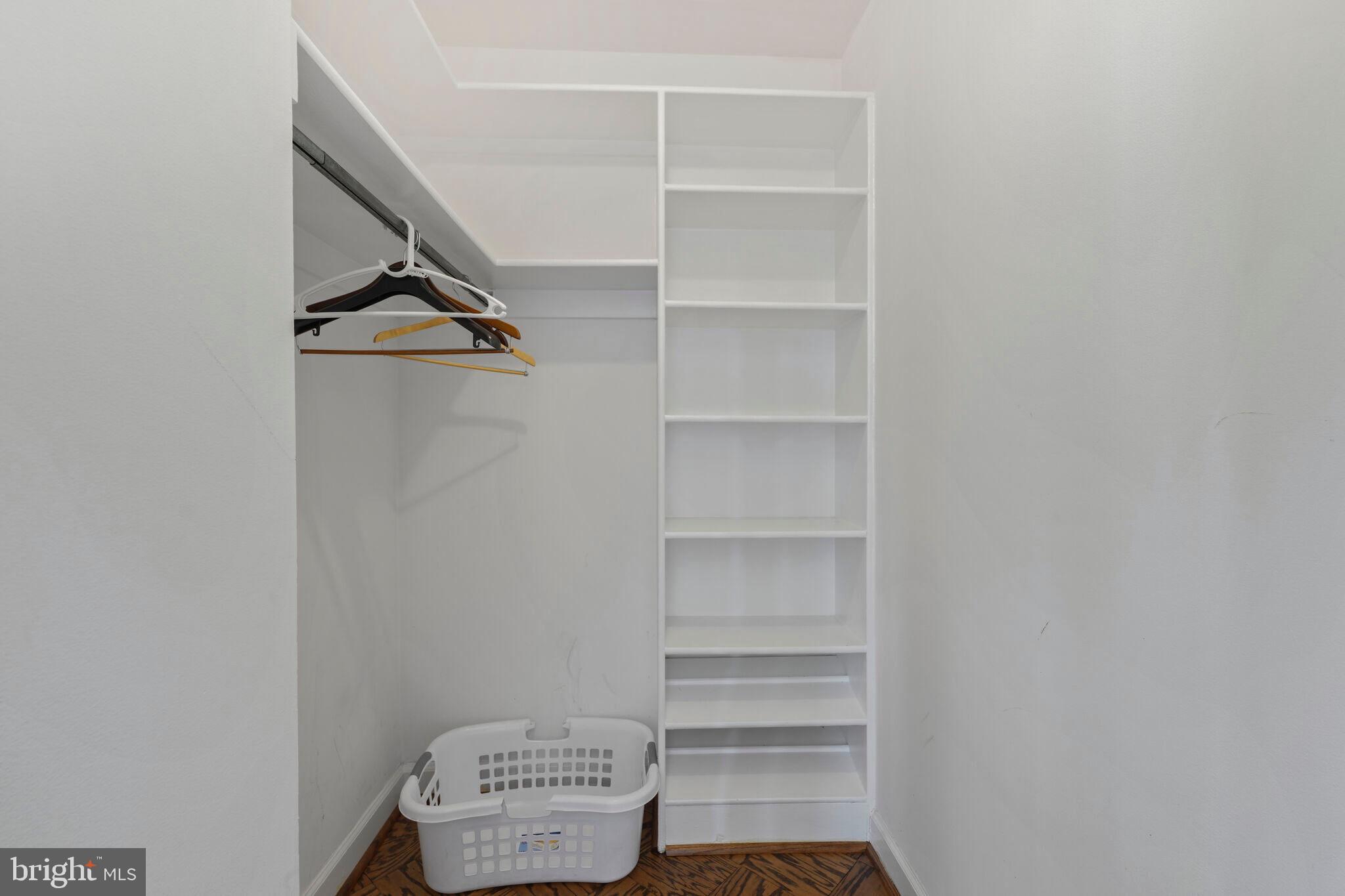 4200 Massachusetts Avenue Northwest, Unit 106 Washington, DC 20016 - Photo 33 of 48 a view of walk in closet with empty racks