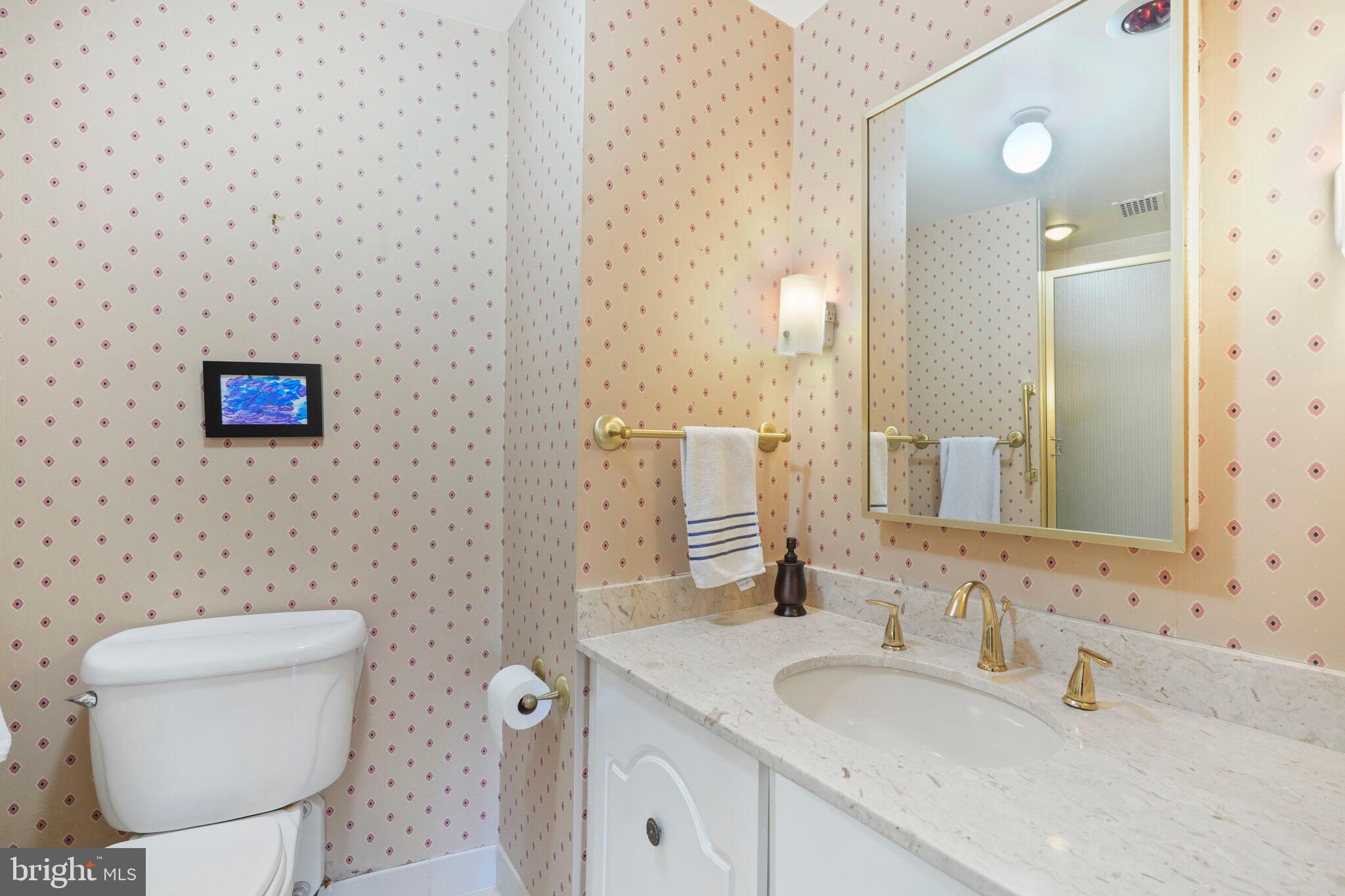 4200 Massachusetts Avenue Northwest, Unit 106 Washington, DC 20016 - Photo 34 of 48 a bathroom with a toilet sink and mirror