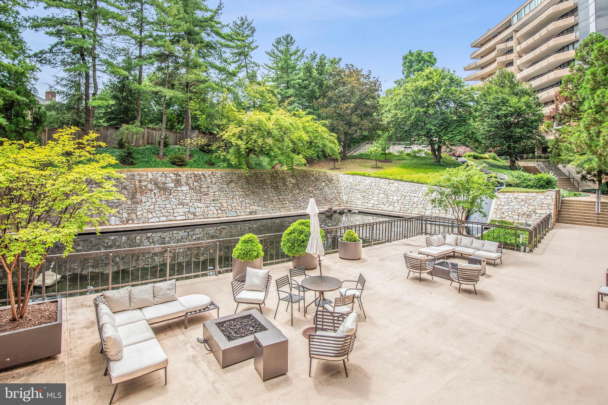 4200 Massachusetts Avenue Northwest, Unit 106 Washington, DC 20016 - Photo 42 of 48 an outdoor sitting area with furniture and garden