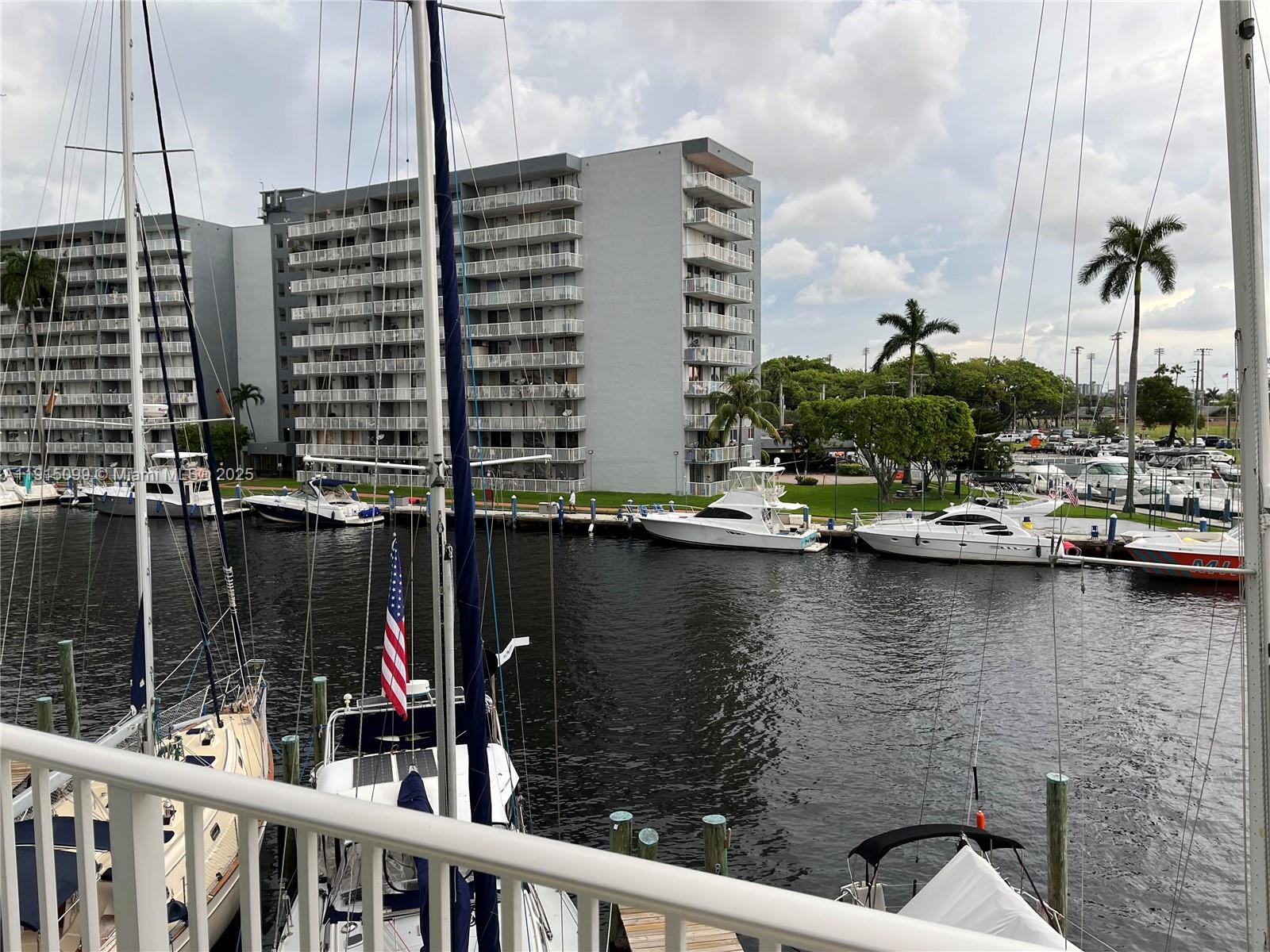 a view of ocean and building