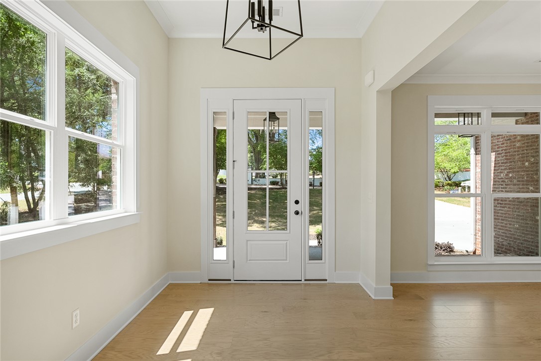 100 Garden Gate Drive Anderson, SC 29621 - Photo 40 of 43 The bright entry welcomes you with natural light and gleaming hardwood floors.