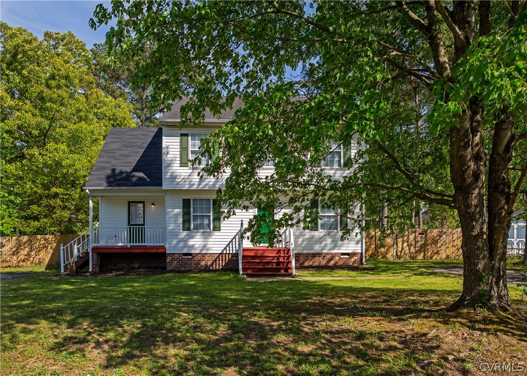 4025 Frye Terrace Colonial Heights, VA 23834 - Photo 3 of 30 a front view of a house with a garden