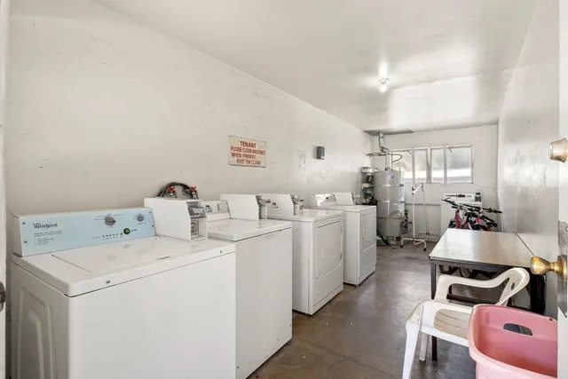 a room with storage and utility