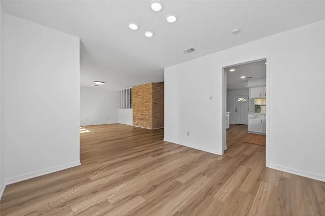 wooden floor in an empty room with wooden floor