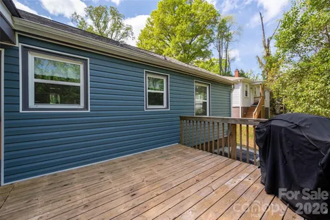 a view of a house with a deck