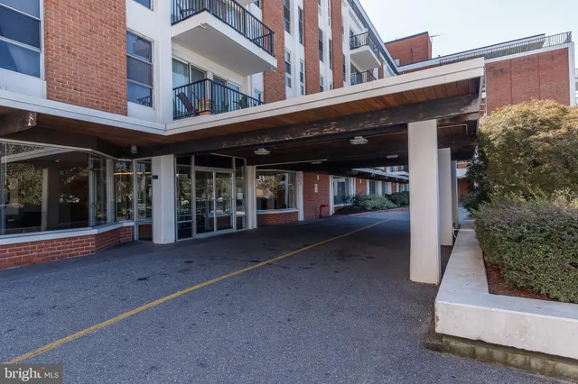 a front view of a building