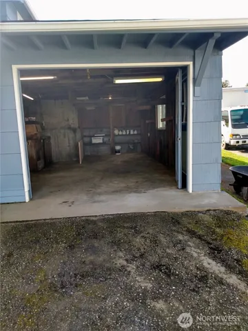 a view of a car garage