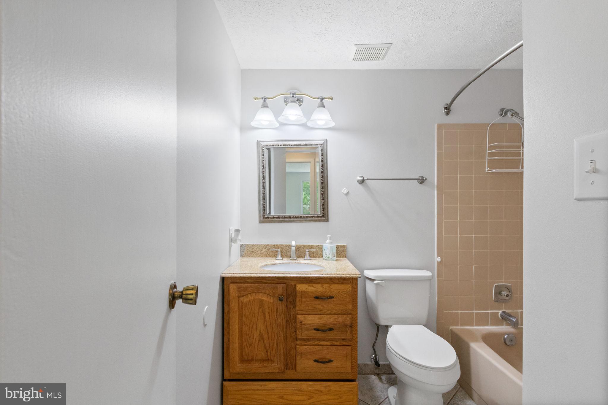3 Cherry Laurel Drive Fredericksburg, VA 22405 - Photo 26 of 42 a bathroom with a toilet sink vanity and mirror