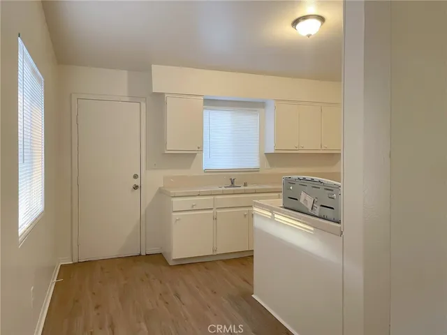 a room with a washer and dryer