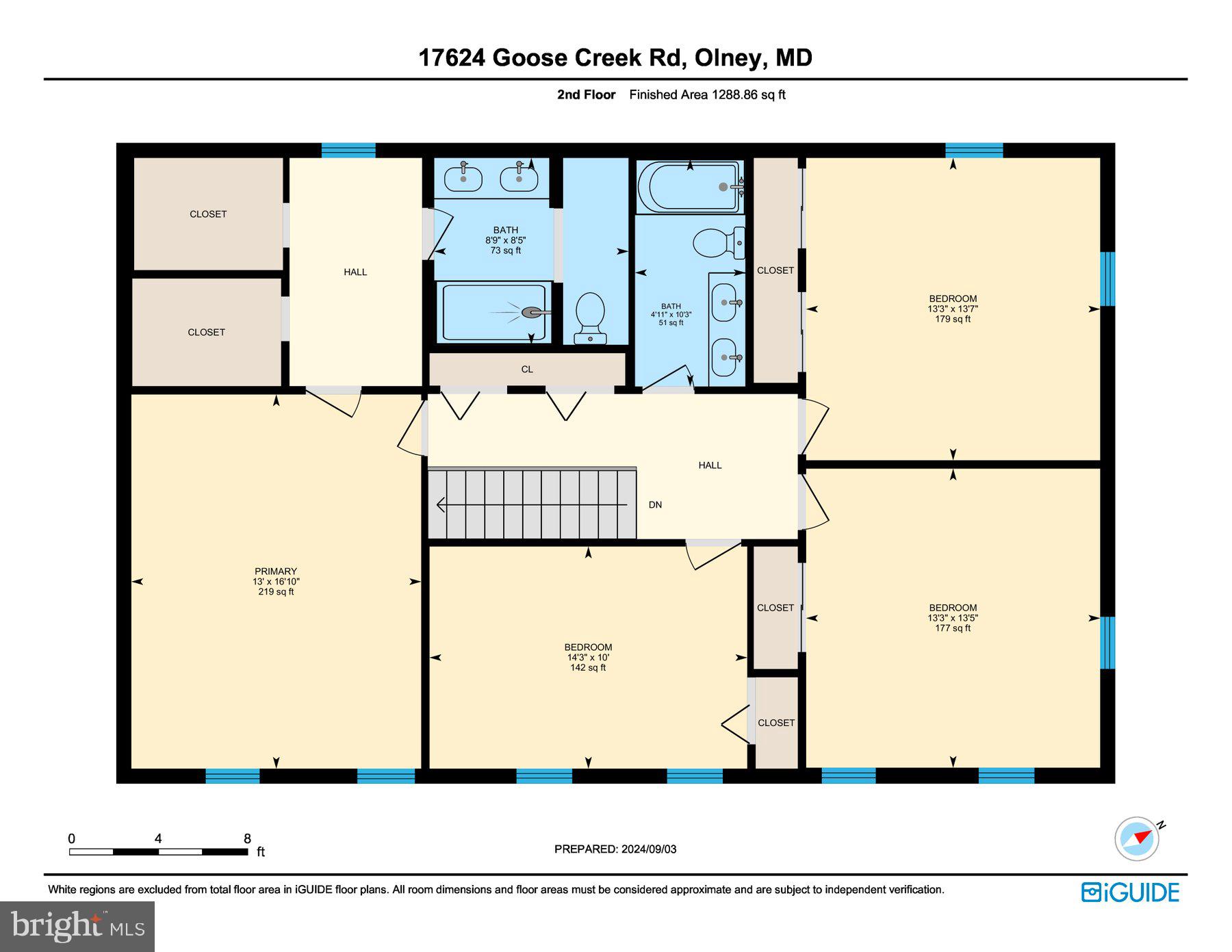 17624 Goose Creek Road Olney, MD 20832 - Photo 55 of 56 Upper level floor plan