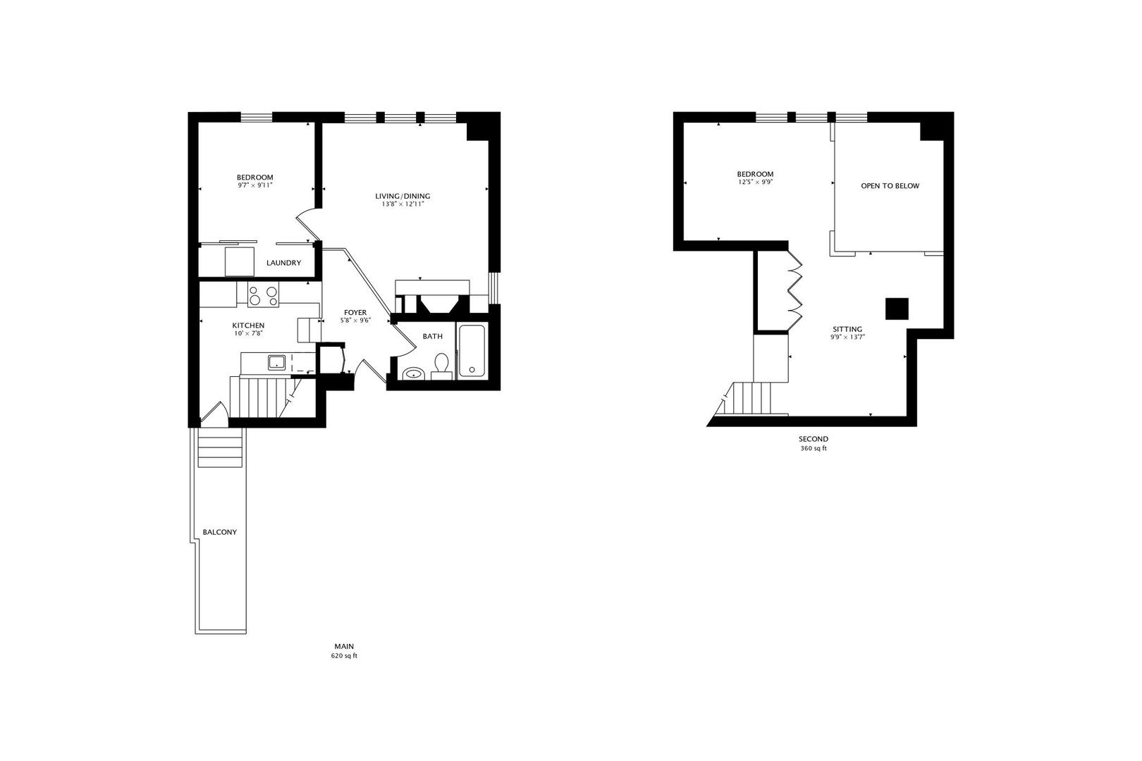 1009 West Wolfram Street, Unit 2W Chicago, IL 60657 - Photo 22 of 24 a picture of a floor plan