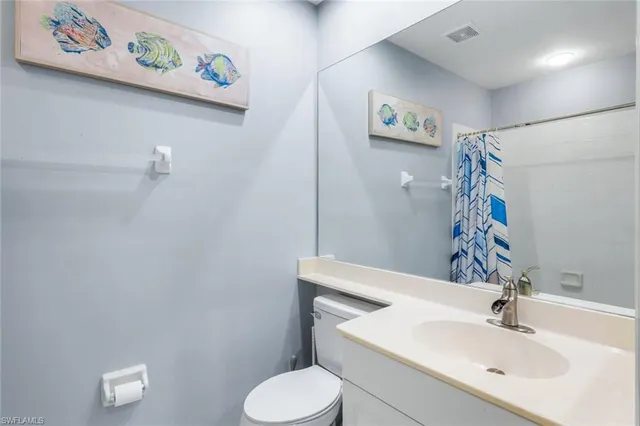 a bathroom with a sink toilet and vanity