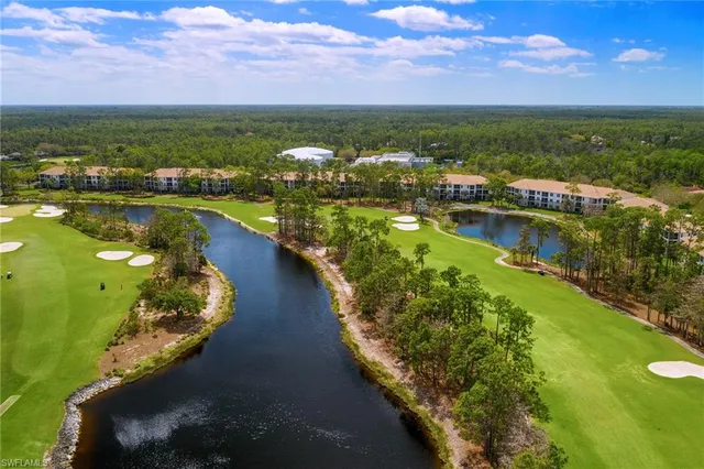 a view of a lake with a city