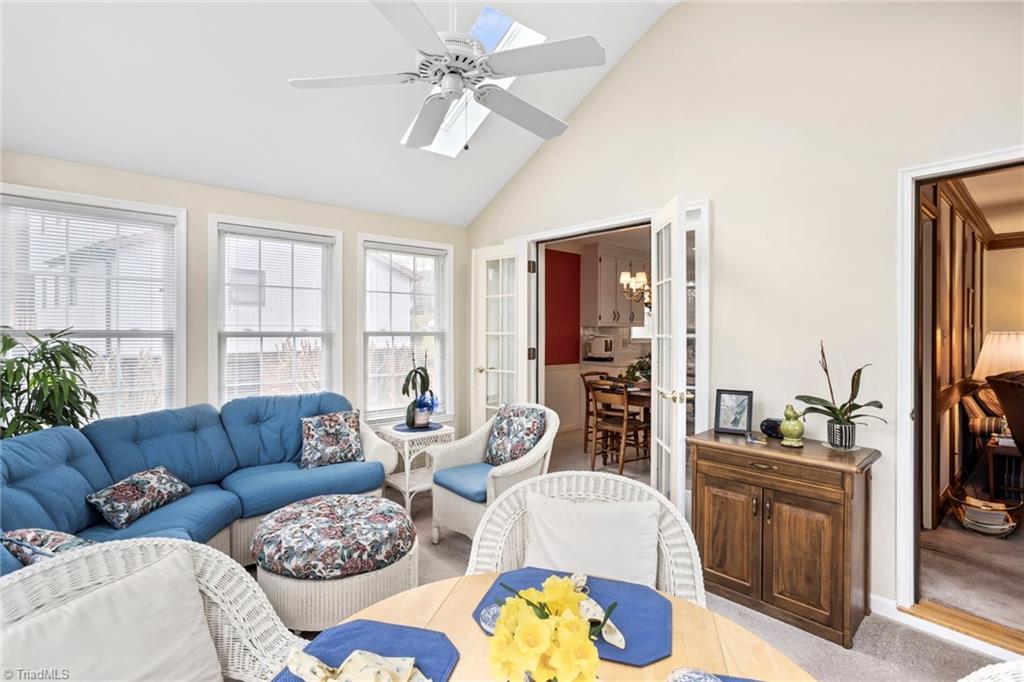 1393 Turkey Hill Road Winston-Salem, NC 27106 - Photo 13 of 36 Sunroom with access to Kitchen/Den