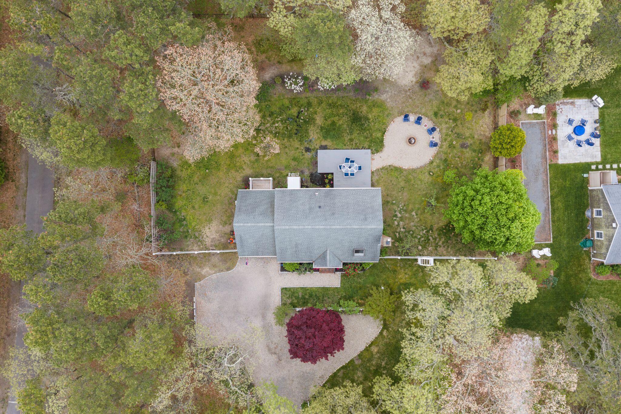 40 Sam Ryder Road Chatham, MA 02633 - Photo 33 of 42 an aerial view of a house with yard