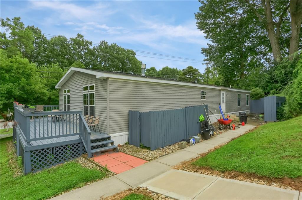 4425 State Rte 18 New Castle, PA 16102 - Photo 15 of 22 a view of backyard with deck and garden