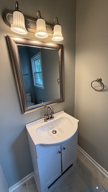 1424 Decatur Street Richmond, VA 23224 - Photo 23 of 28 White vanity with integrated sink, brushed nickel